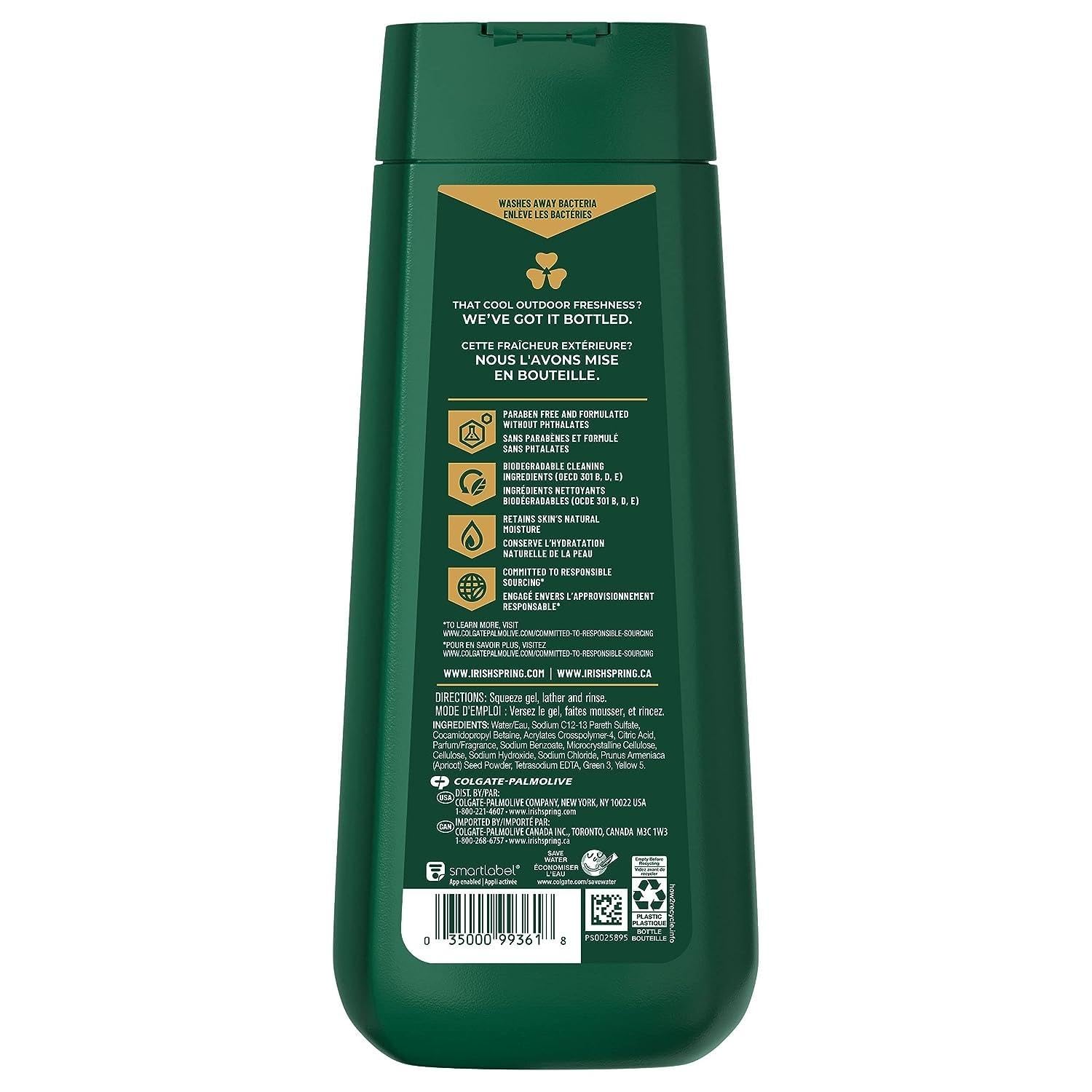 Lufa incluida mejora la limpieza con Irish Spring Active Scrub