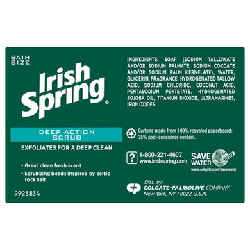 Irish Spring Deep Action sensación de limpieza duradera durante el día.