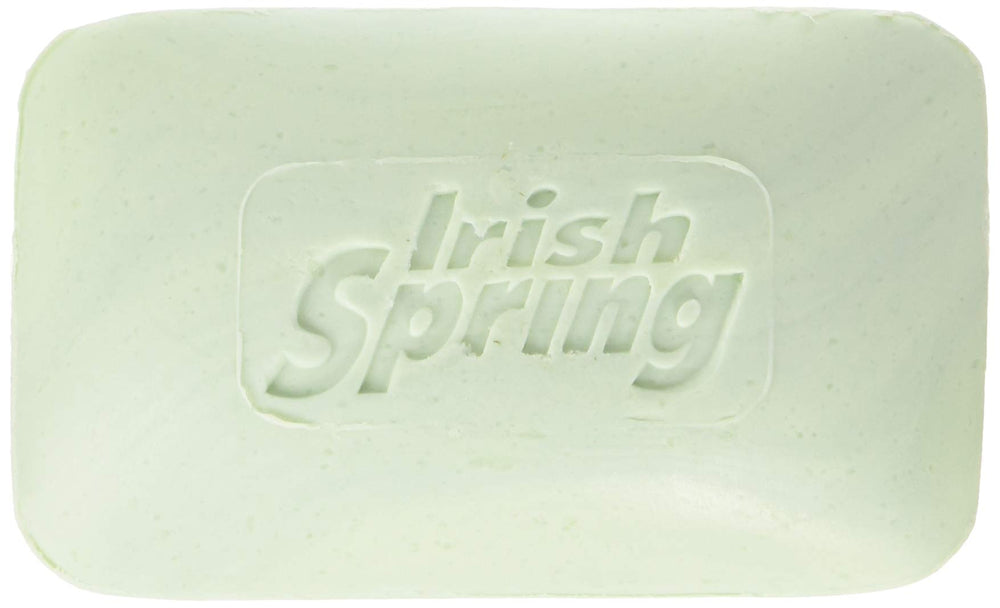 Jabon Aloe Irish Spring en barra: textura suave para piel limpia tras la ducha.