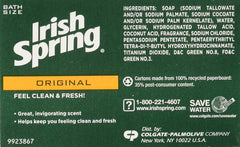 Detalle de espuma de la barra desodorante Irish Spring Original