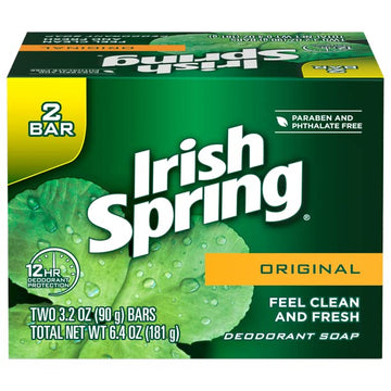 Irish Spring Original barra desodorante interior, fórmula suave para uso diario