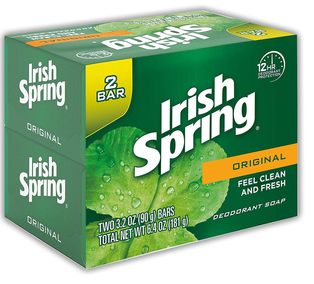 Irish Spring Original barra desodorante lateral, aspecto limpio y sobrio
