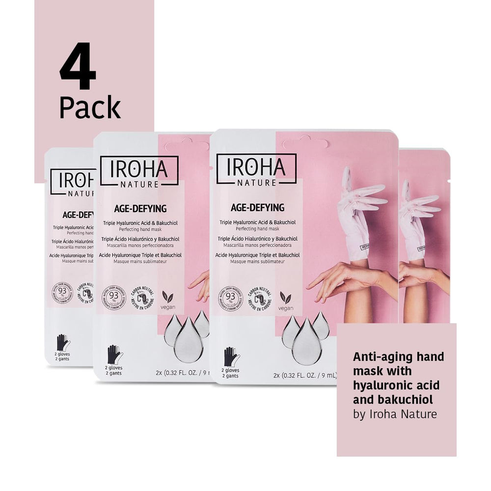 IROHA NATURE pack cuatro pares de guantes para cuidado semanal