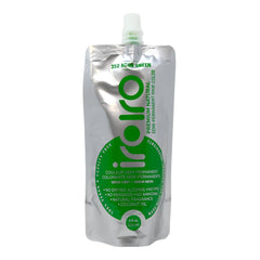 Coloración IROIRO neon-verde crema: aplicación suave para un color vibrante y uniforme.