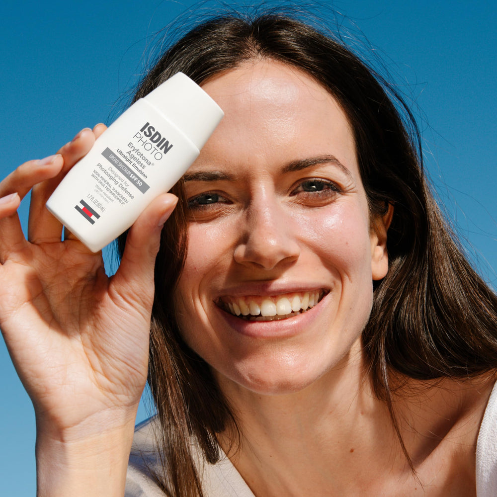 ISDIN Eryfotona Ageless: textura cremosa para una aplicación suave y uniforme.