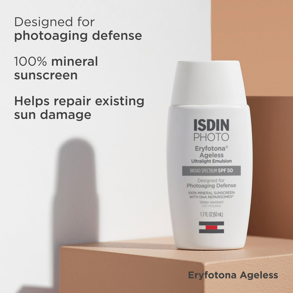 ISDIN Eryfotona Ageless: tono uniforme que complementa diferentes tonos de piel.