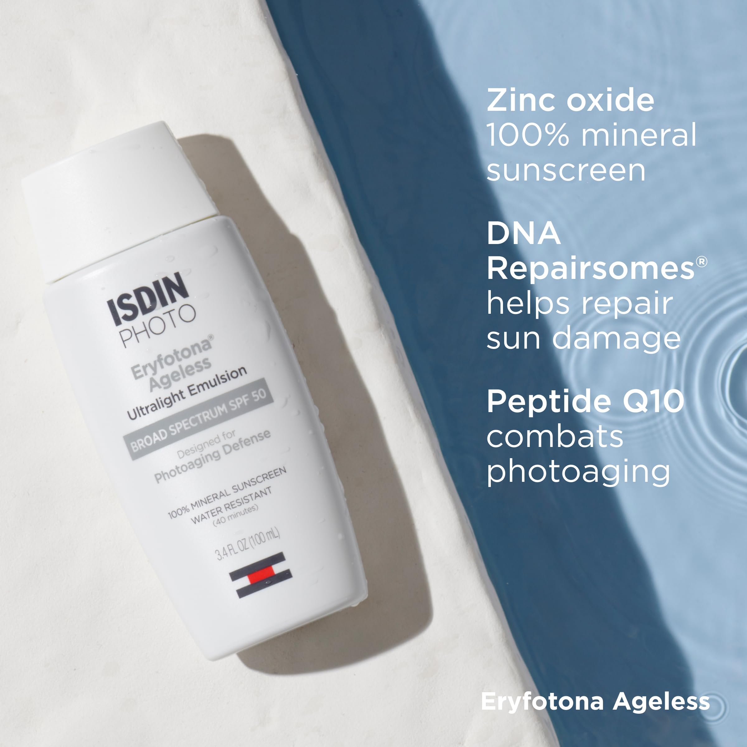 Vitamine E et antioxydants pour la peau après exposition au soleil.