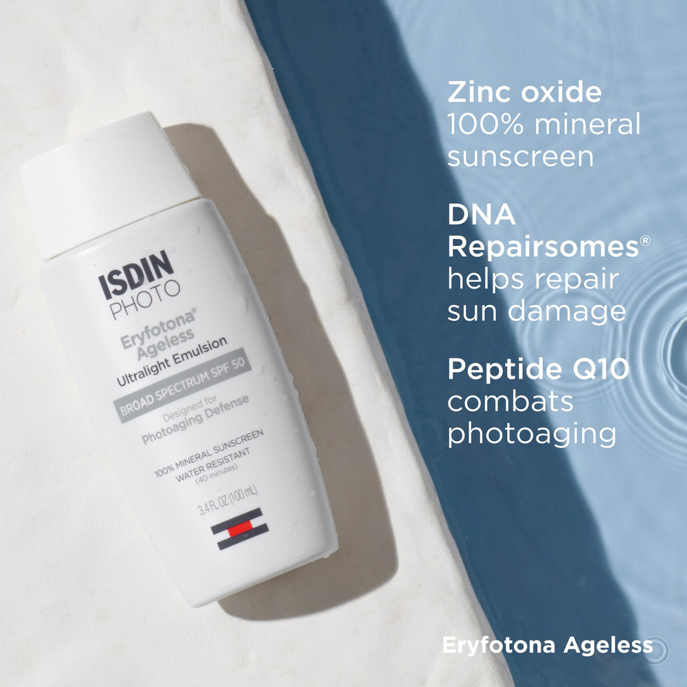Vitamine E et antioxydants pour la peau après exposition au soleil.