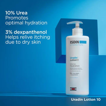 ISDIN Uradin10 urea 10% para retener humedad en la piel