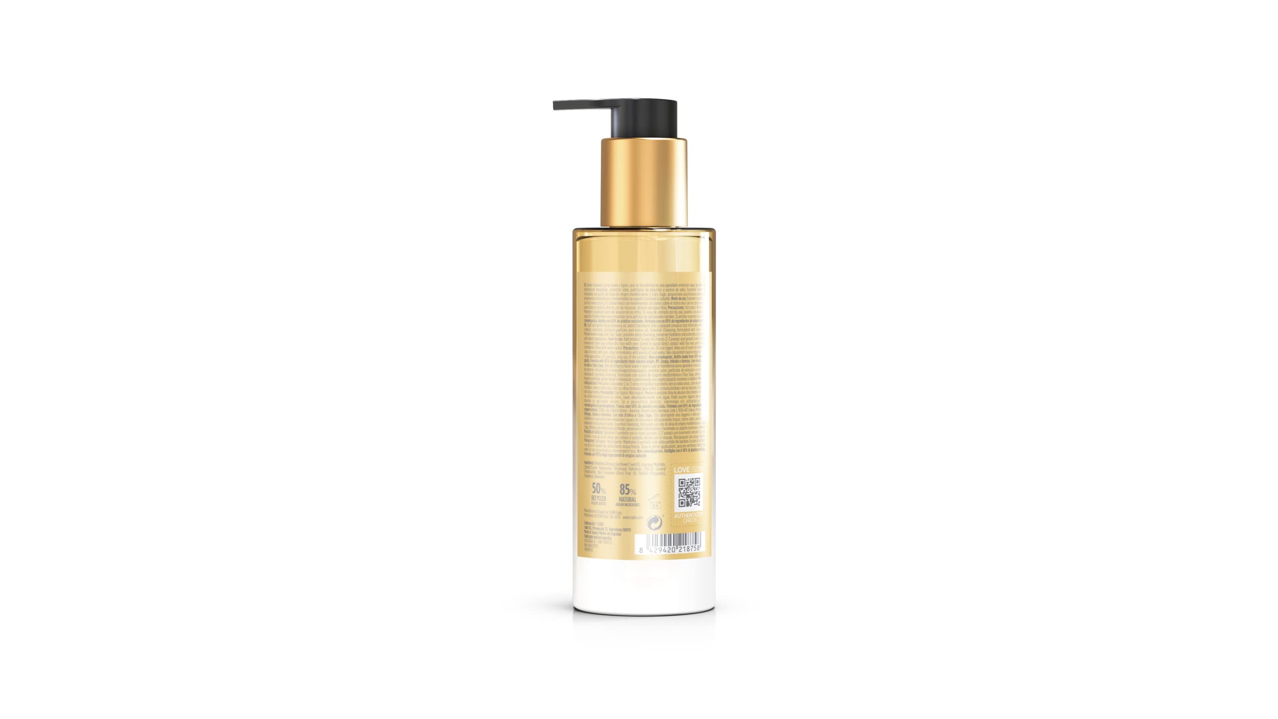 Isdinceutics Esencial fórmula 85% de origen natural, cuidado suave.