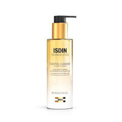 Isdinceutics Esencial limpieza: aceite facial suave que desmaquilla y deja la piel fresca.