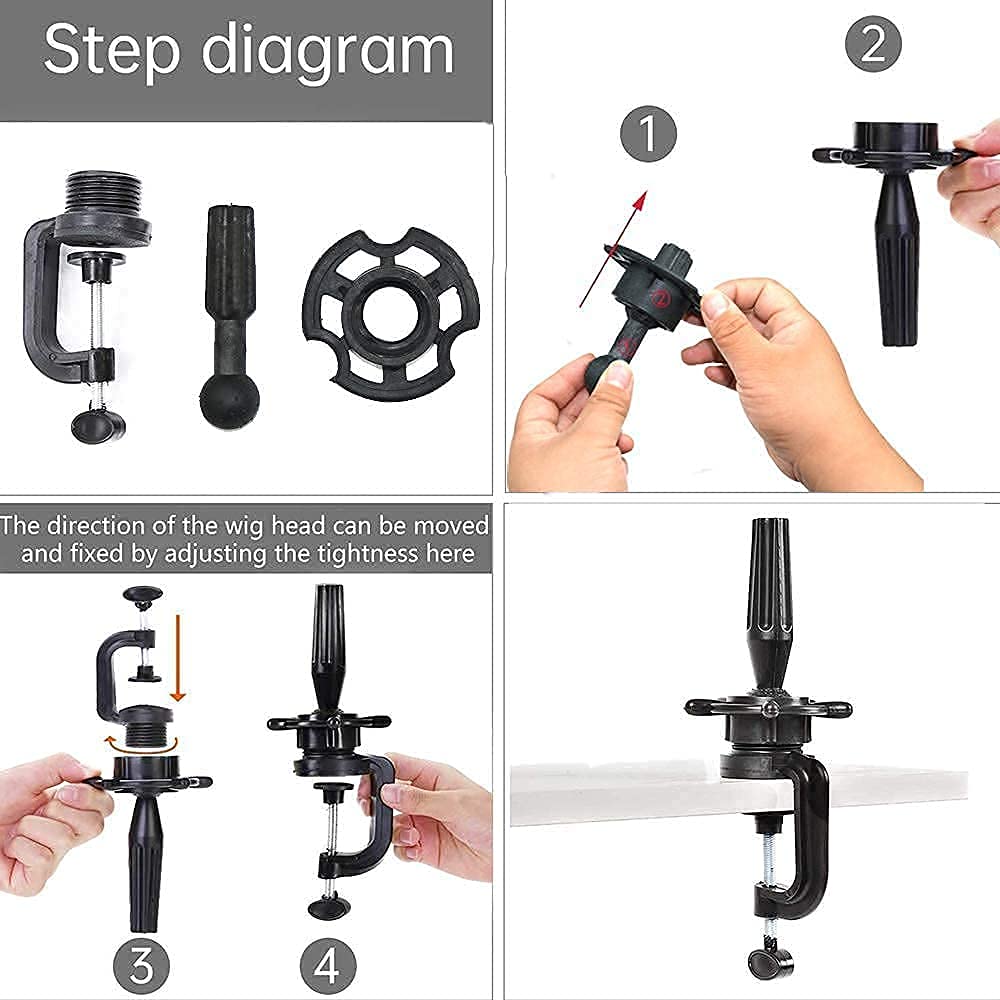 ISHOTAIME cabeza maniquí ideal para prácticas de peinado y estilismo