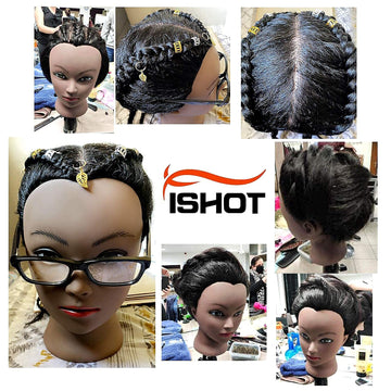 ISHOTAIME cabeza maniquí base estable para clase de cosmetología