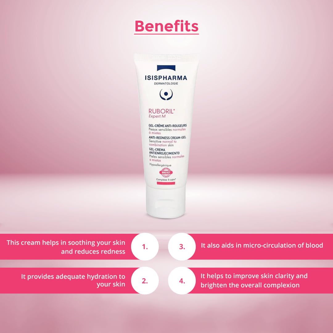 IsisPharma Ruboril Expert M: textura crema suave para piel sensible