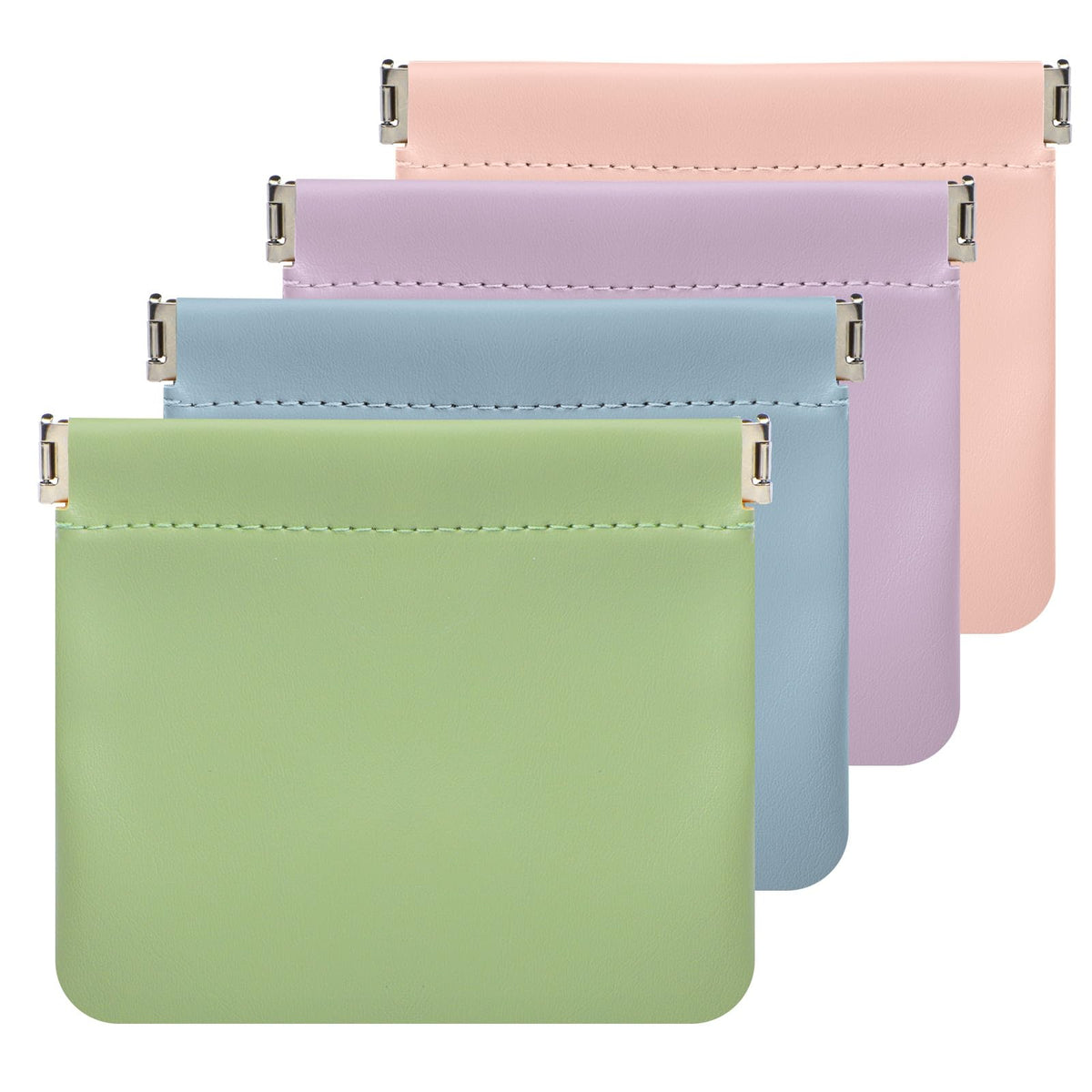 Pouchic de ISKYBOB: bolsa organizadora de piel con cierre por presión para maquillaje.
