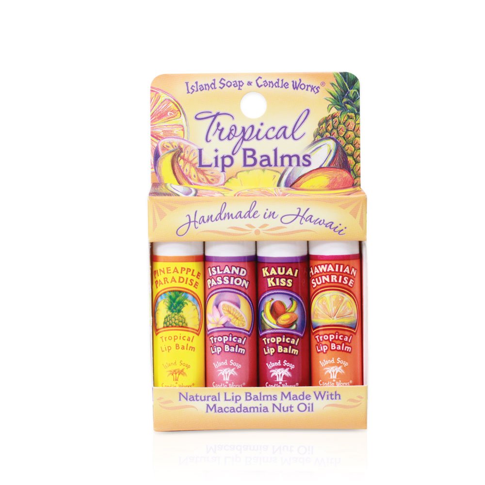 Bálsamo Island Soap &amp; Candle Works en empaque compacto para llevar.