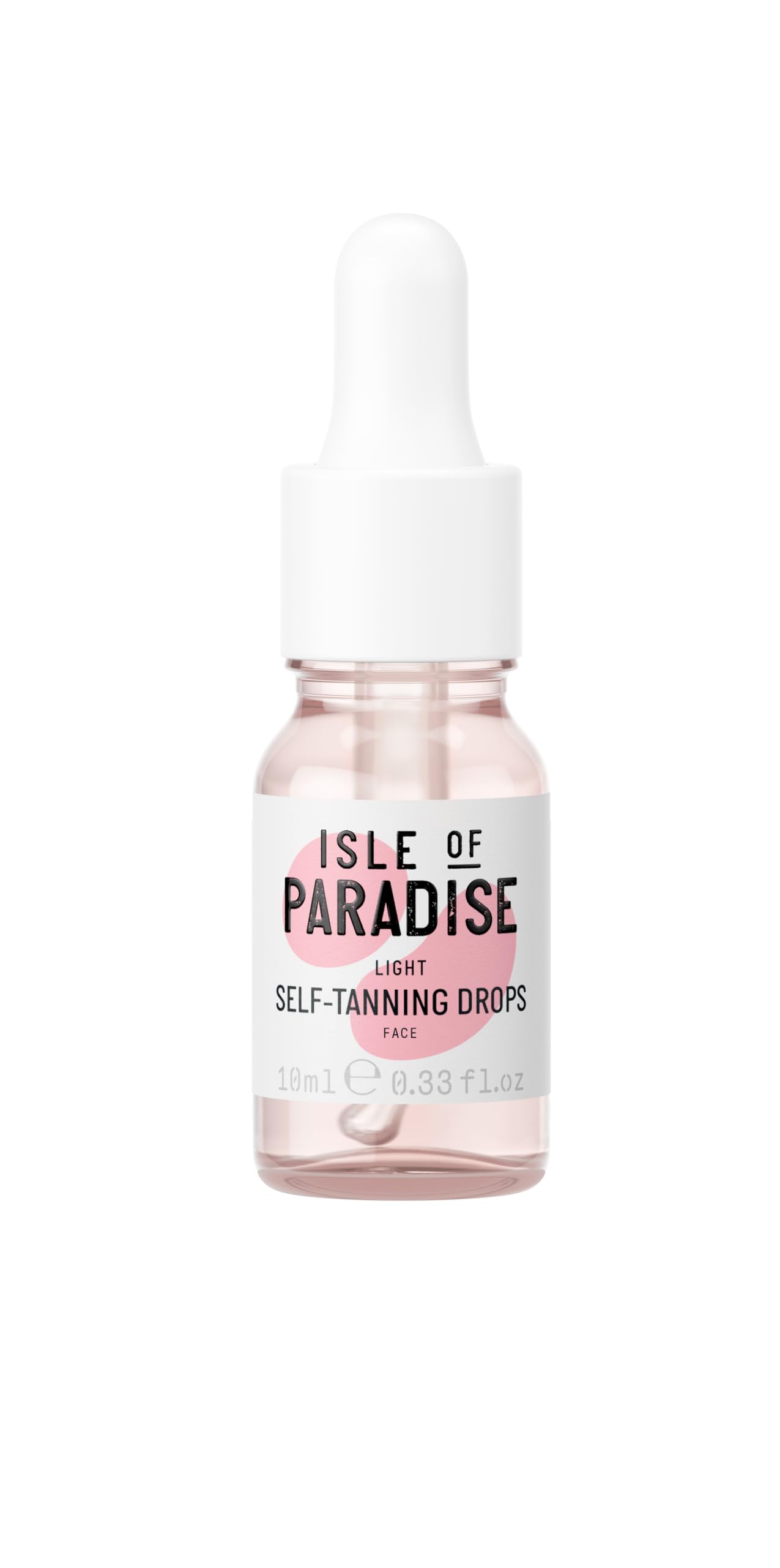 Isle of Paradise rostro, gotas autobronceadoras para bronceado suave.