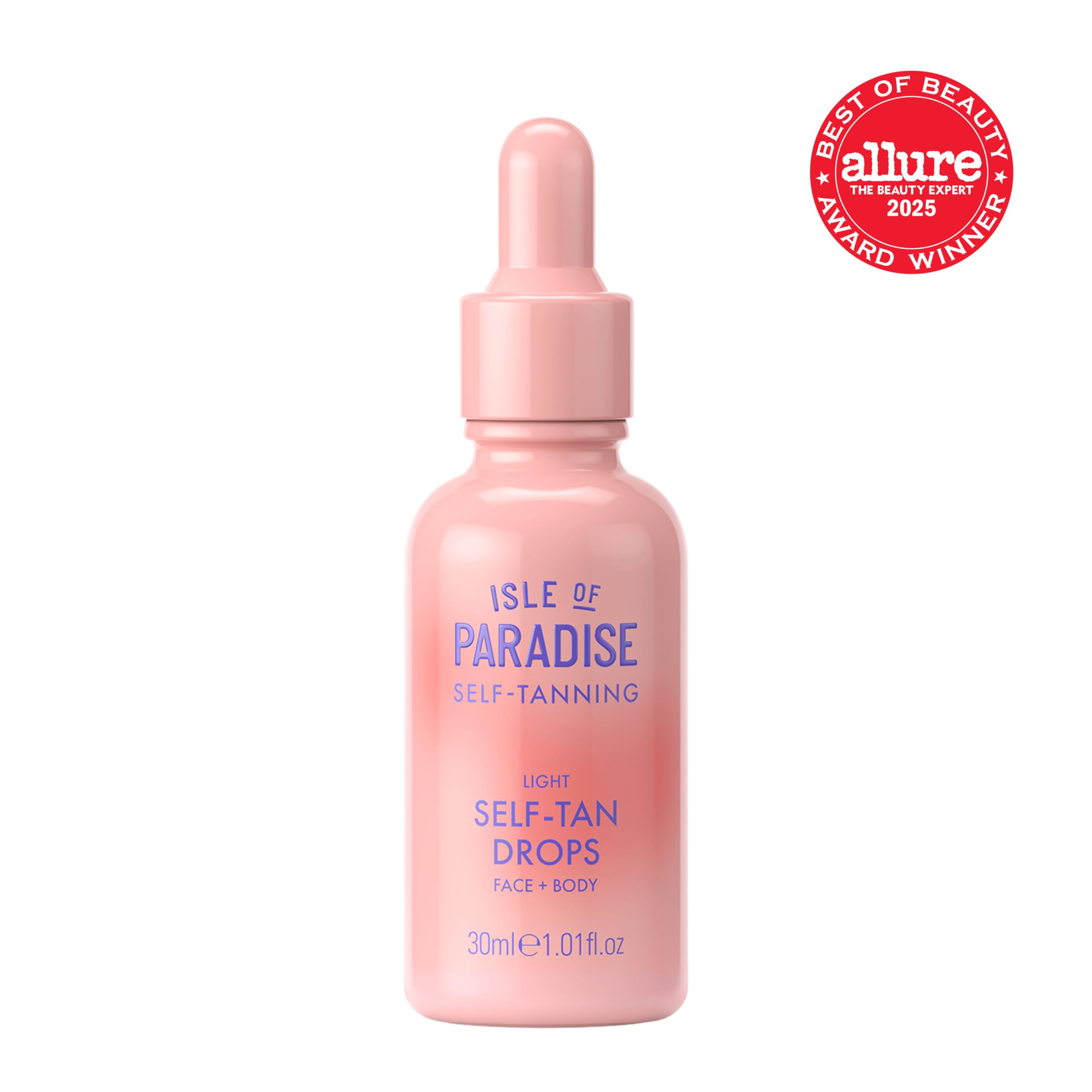 Isle of Paradise gotas bronceado, mezcla fácil con crema hidratante.