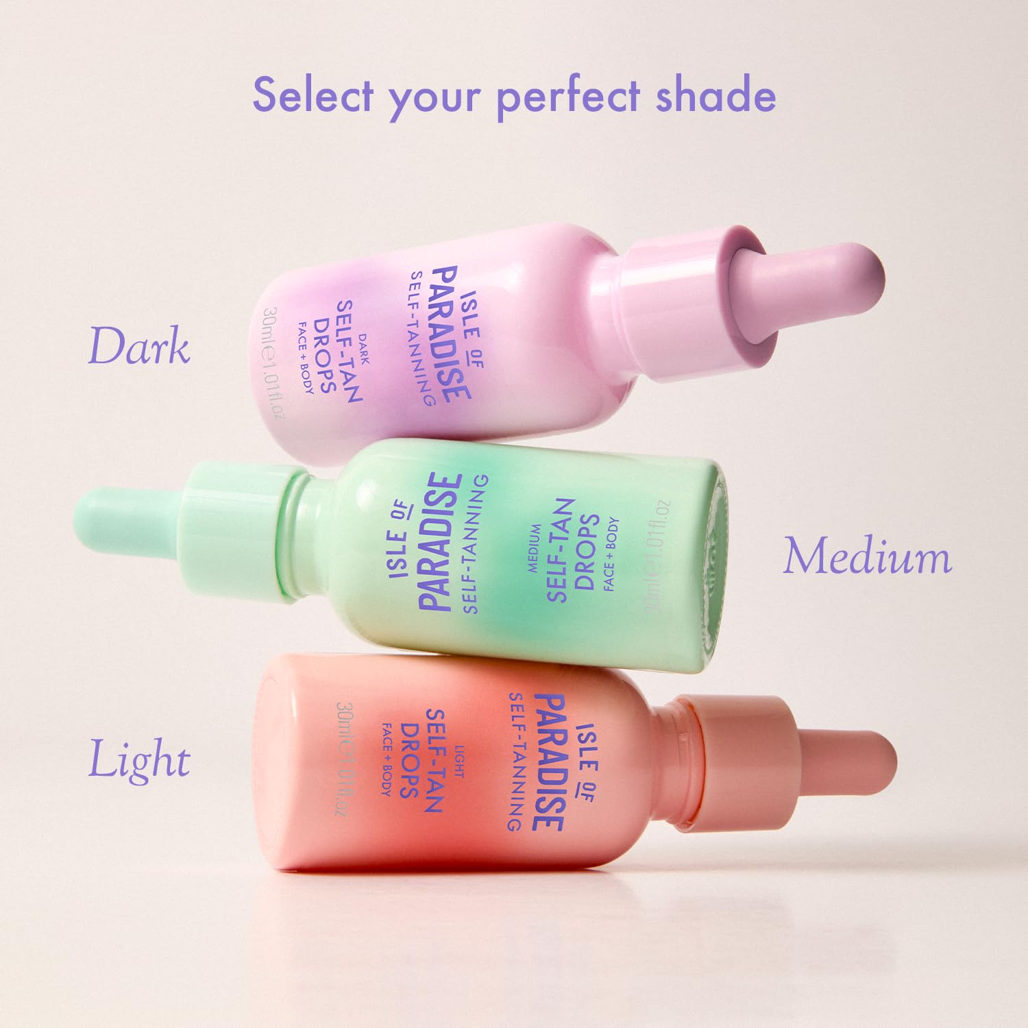 Isle of Paradise usage quotidien pour prolonger le bronzage sans traces.