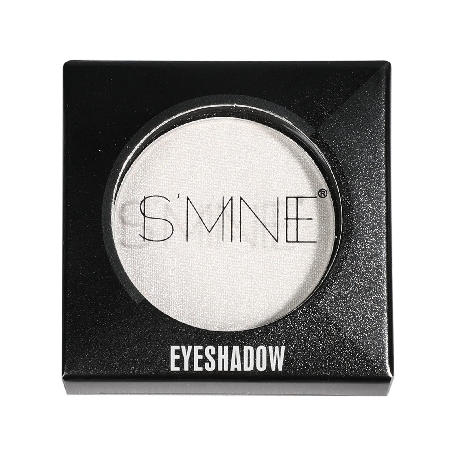 IS'MINE sombra de ojos blanco perlado facilita aplicación suave y uniforme para maquillajes limpios.