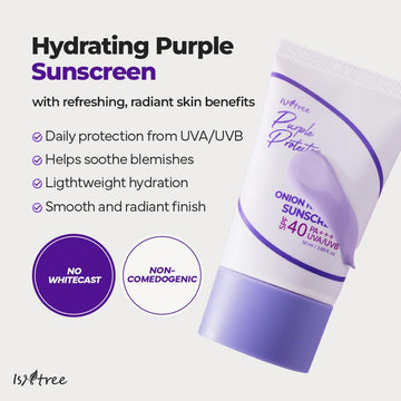 IsNtree Onion Newpair Sunscreen lightweight texture that absorbs quickly.