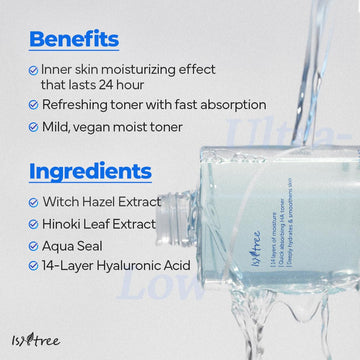 ISNTREE Toner: absorción rápida para piel suave