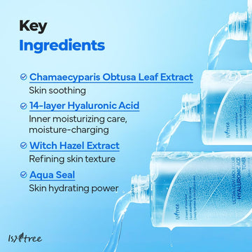 ISNTREE Toner: envase minimalista ideal para el baño o tocador