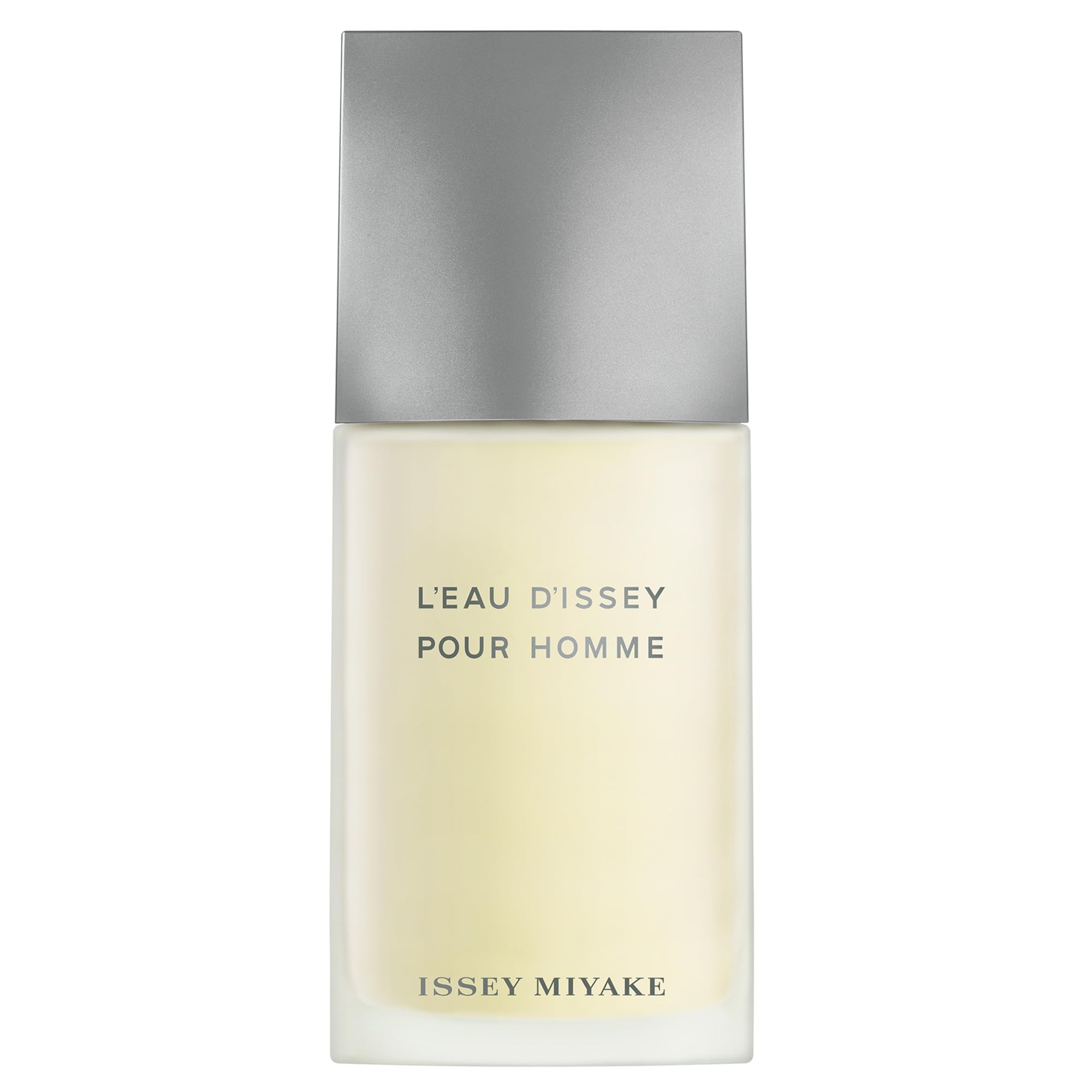 Issey Miyake L'Eau d'Issey Pour Homme: botella rectangular elegante para uso diario.
