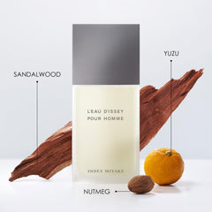 Issey Miyake L'Eau d'Issey Pour Homme: tapa gris contemporánea y estilo moderno.