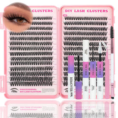 ISTGIFT Kit de clústeres para pestañas, contenido compacto para fijar y delinear pestañas.