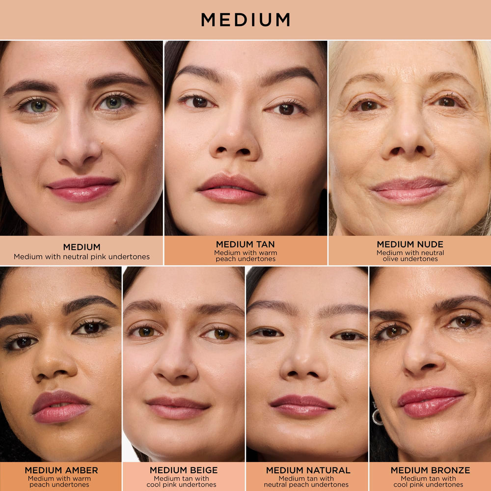Avant/après avec le concealer, correction des cernes notable.