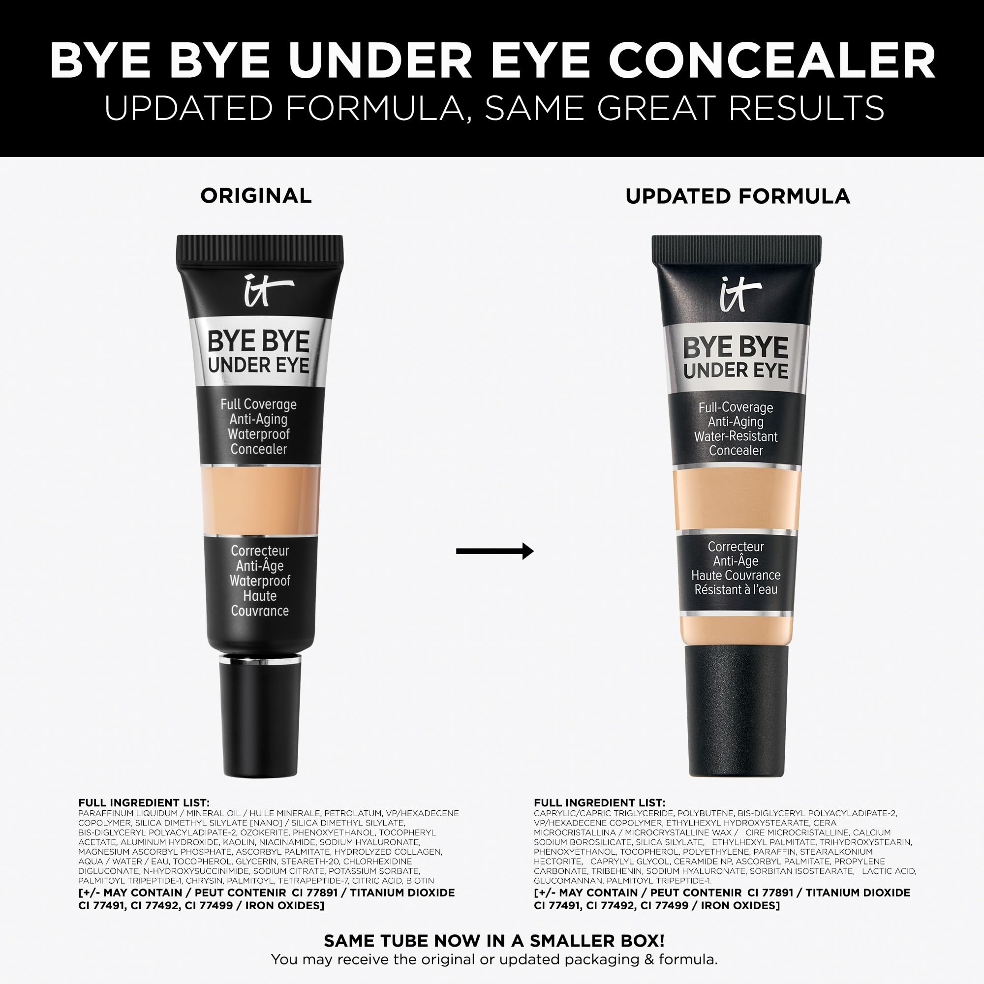 Couvrance 24H possible avec ce concealer IT Cosmetics.