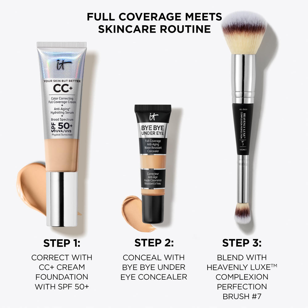 IT Cosmetics Bye Bye Under Eye Concealer, couvrance complète sans plisser dans les ridules.