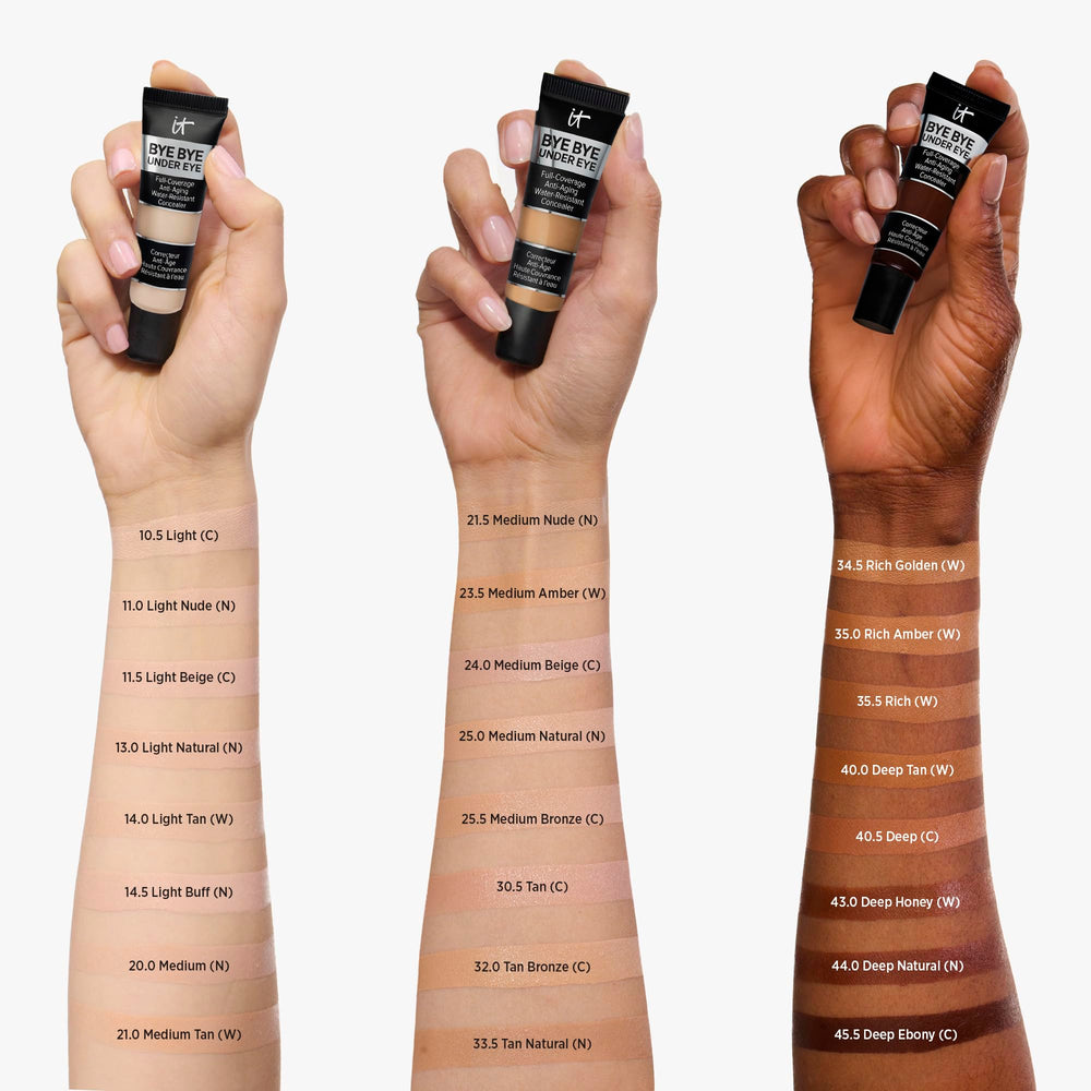 IT Cosmetics Bye Bye Under Eye Concealer, tenue jusqu'à 24 heures pour un regard défatigué.