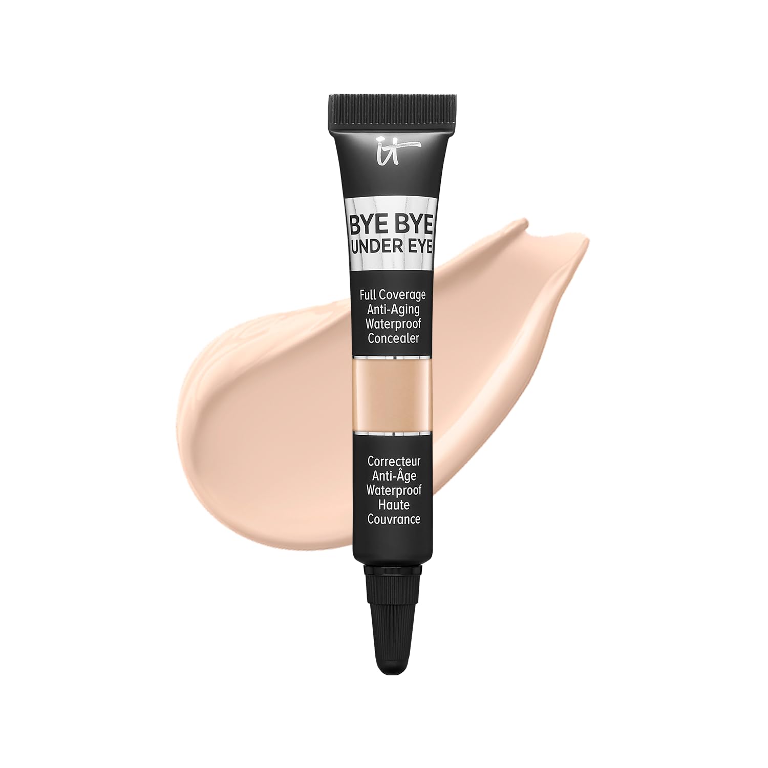 IT Cosmetics Bye Bye Under Eye Travel, botella para aplicación de cobertura duradera.