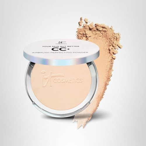 Ingrédients anti-âge: collagène et niacinamide dans IT Cosmetics CC+ Airbrush Poudre.