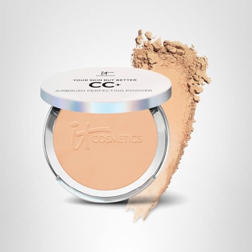 IT Cosmetics CC+ Airbrush Perfecting Powder anti-âge ingrédients pour peau nourrie.