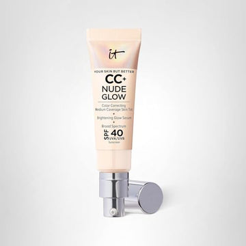 It Cosmetics CC+ Nude Glow, iluminación progresiva sin rastro blanco.