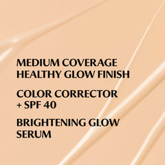 Brillo natural de IT Cosmetics CC+ Nude Glow en la piel sin efecto máscara.