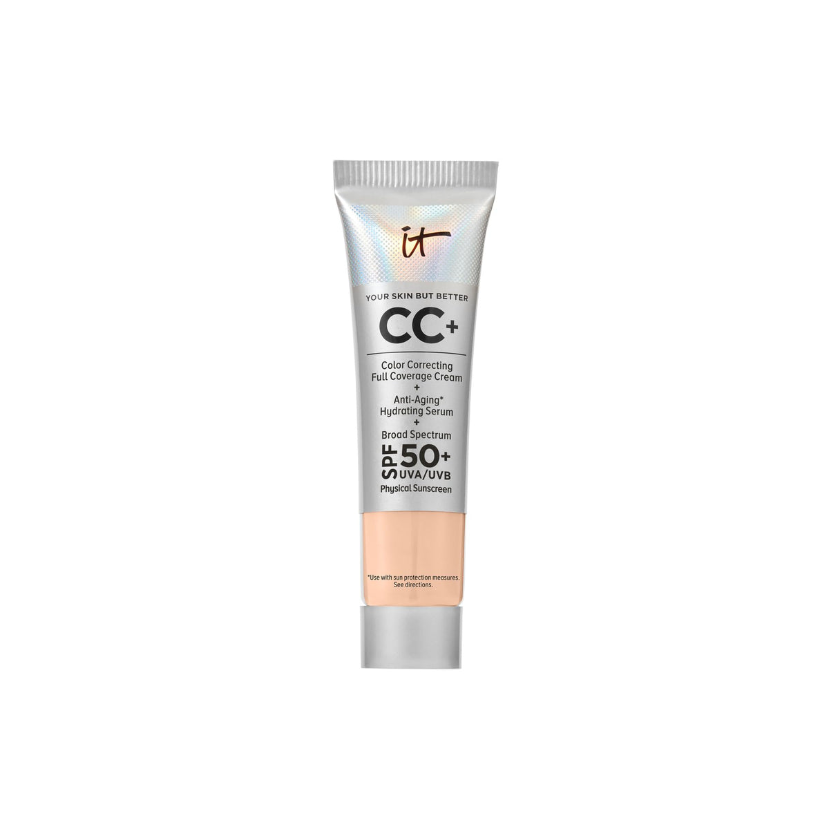 IT Cosmetics CC+ Cream Travel: crema base portátil en tono Luz Neutral para viaje