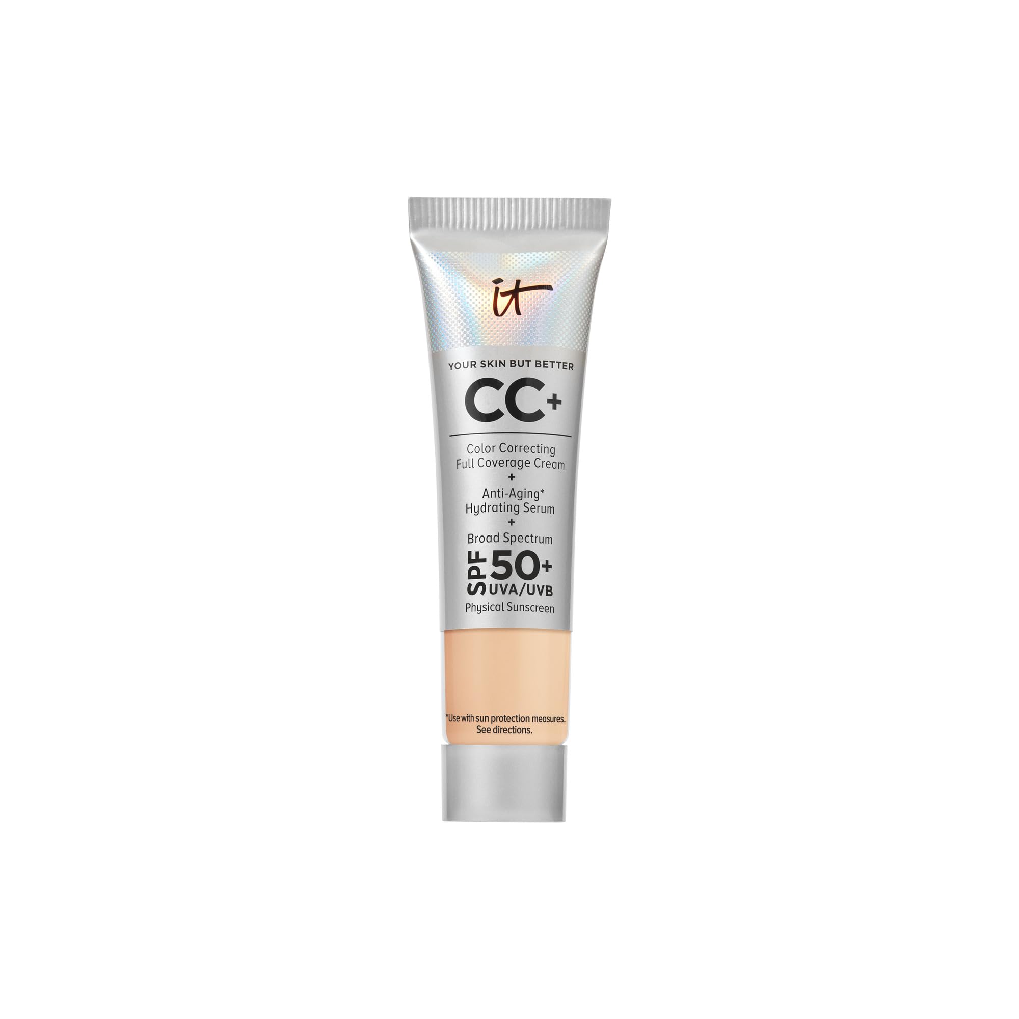 IT Cosmetics CC+ Travel Cream: cobertura total para tono uniforme