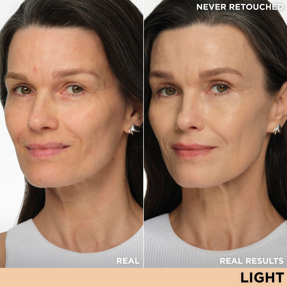 Texture crème hydratante de IT Cosmetics CC+ Crème Light pour peau lisse.