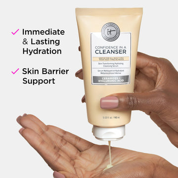 It Cosmetics Confidence in a Cleanser, fórmula suave para piel sensible