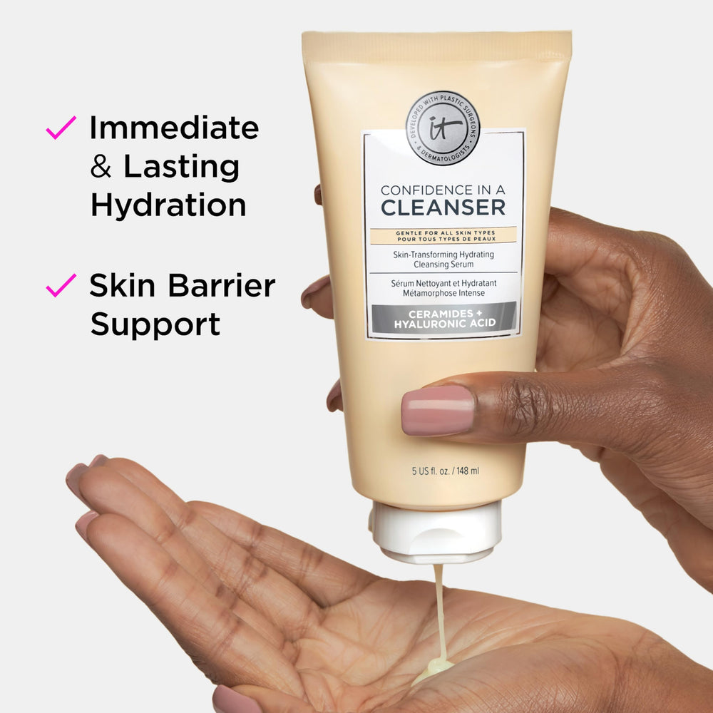 It Cosmetics Confidence in a Cleanser, fórmula suave para piel sensible