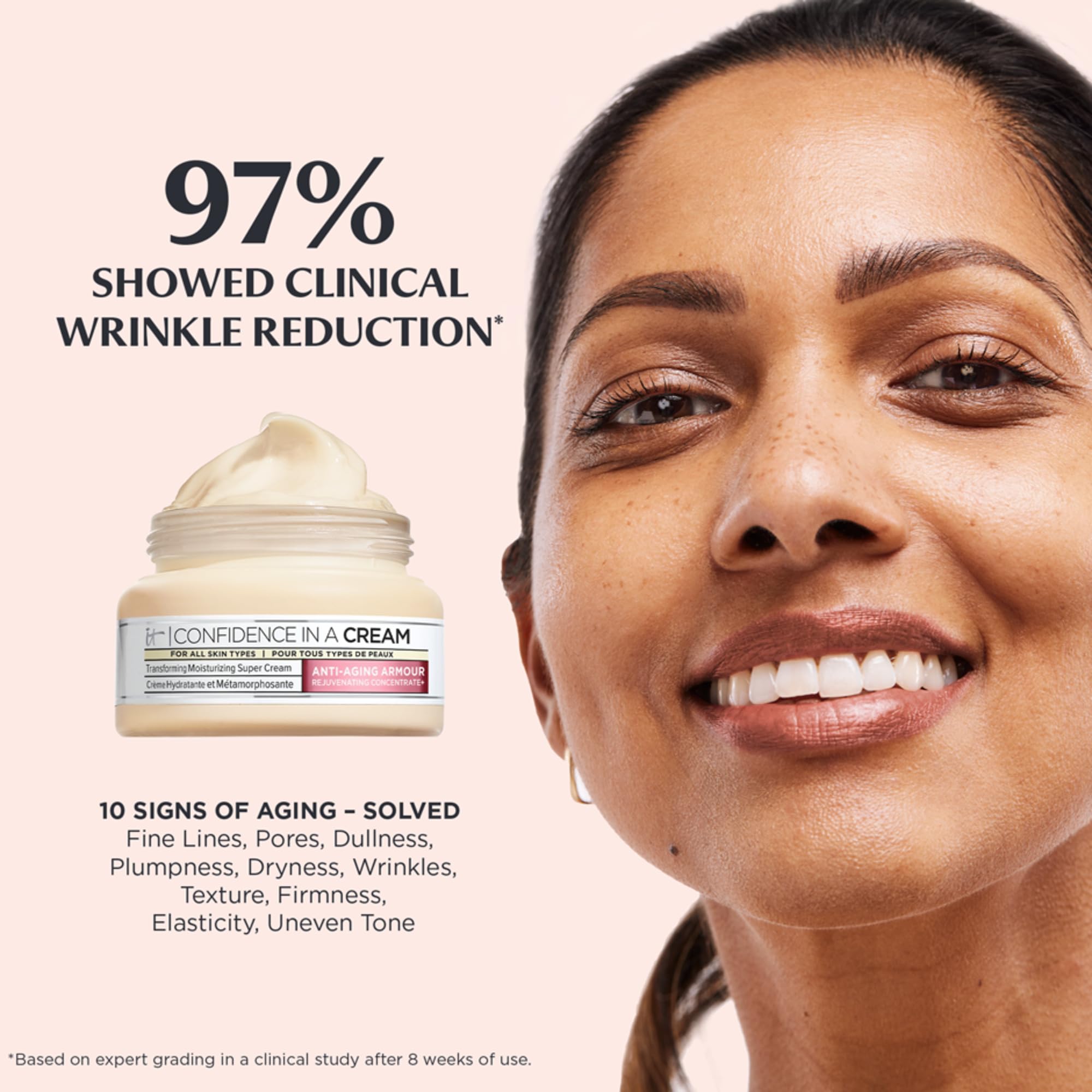 IT Cosmetics Confidence in a Cream, envase de 2 fl oz para uso diario
