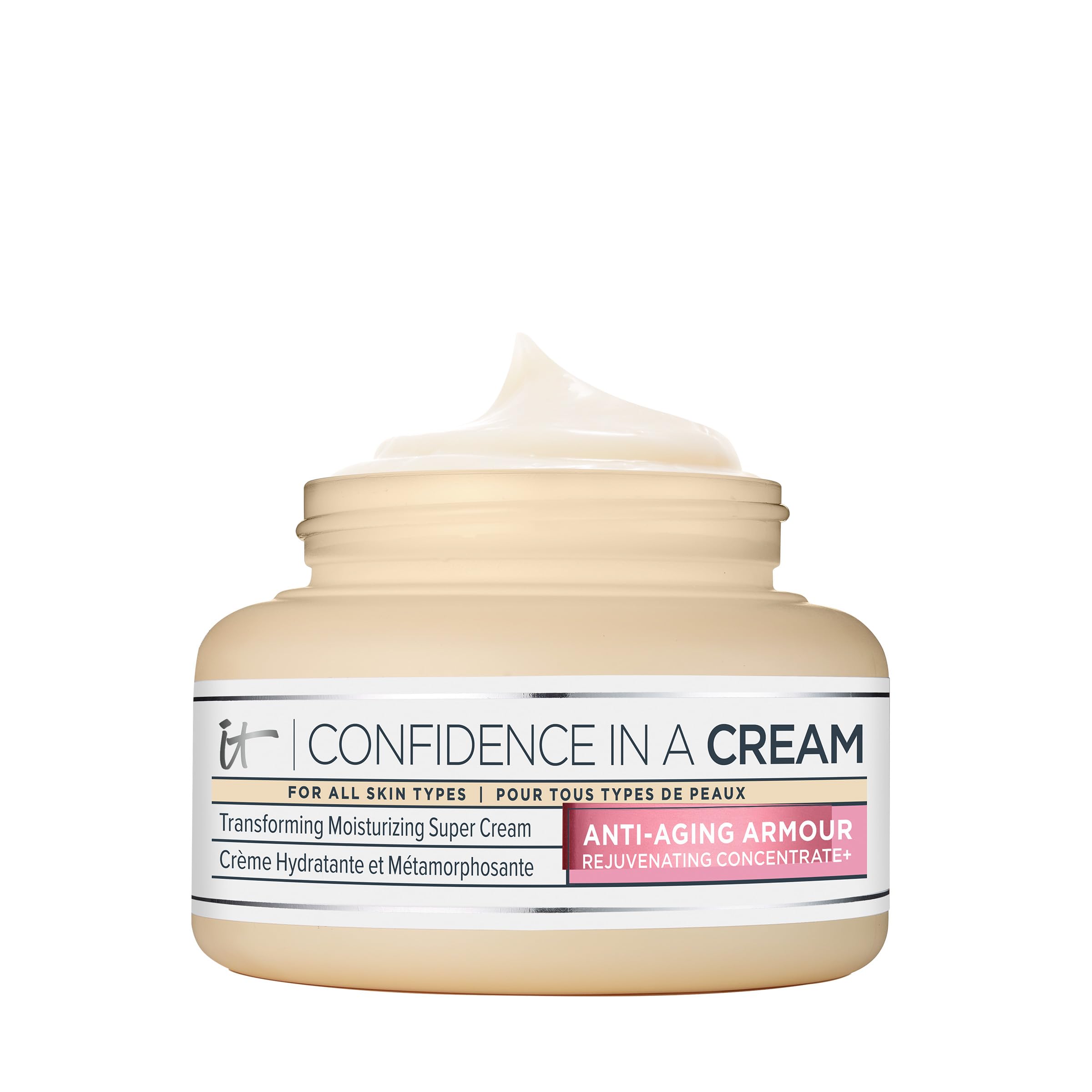 IT Cosmetics Confidence in a Cream Jumbo en tarro, crema hidratante para hidratación diaria.