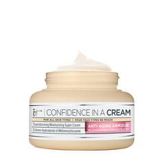 IT Cosmetics Confidence in a Cream Jumbo en tarro, crema hidratante para hidratación diaria.