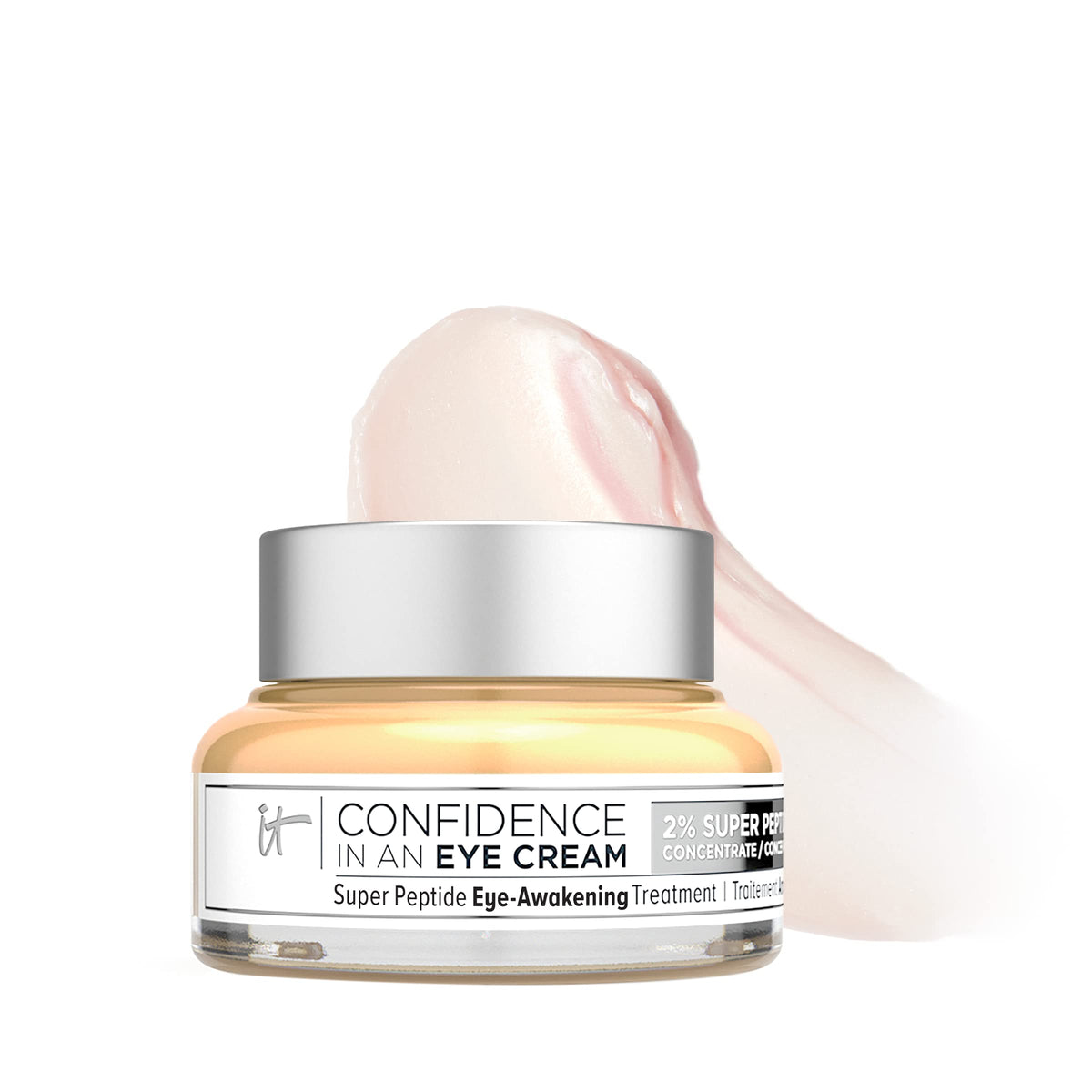 IT Cosmetics Confidence in an Eye Cream, bote de crema para ojos, hidratación de 48 horas