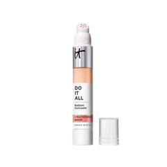 IT Cosmetics Do It All Radiant Concealer, aplicador suave para cobertura precisa sin pliegues.