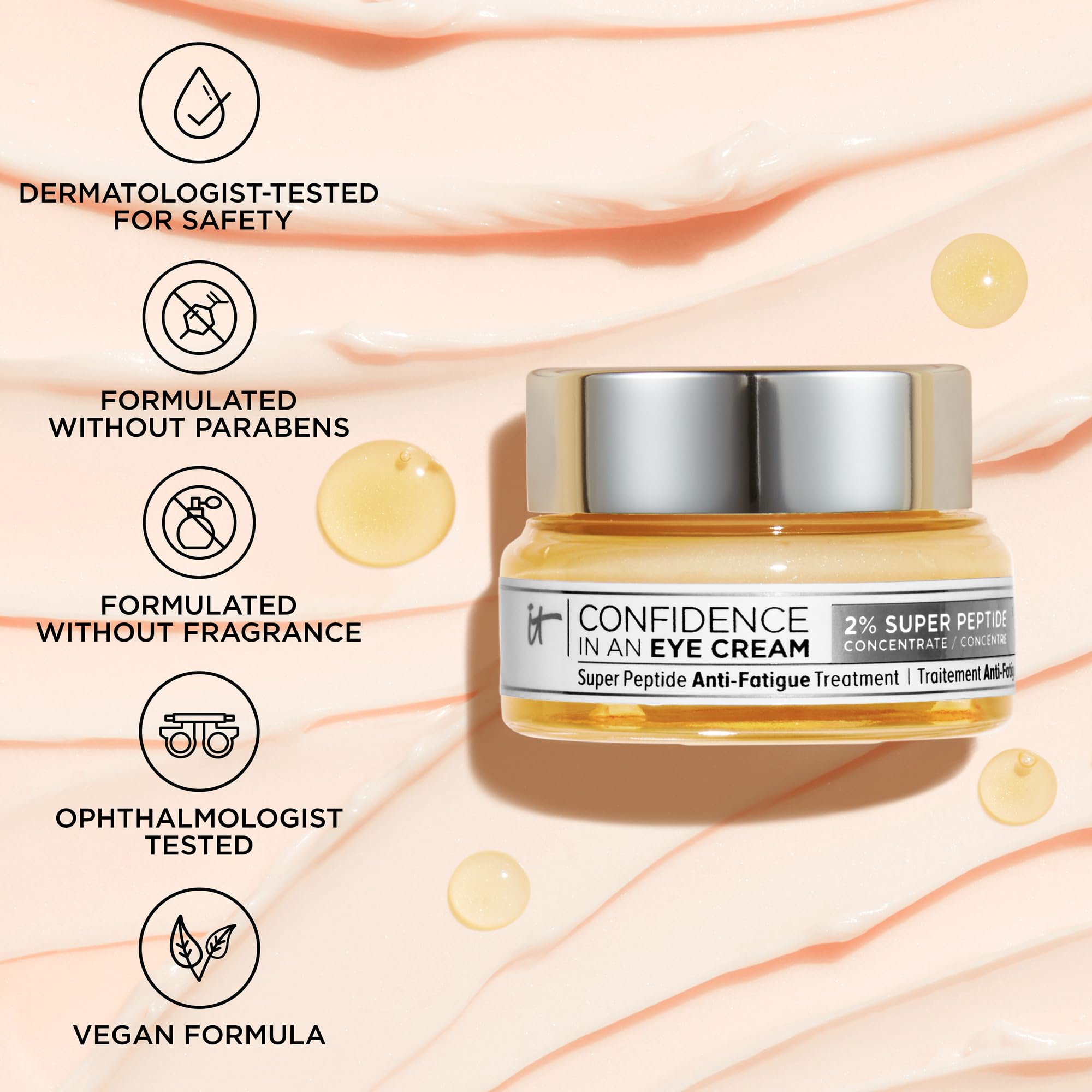 IT Cosmetics crema multiuso para contorno, sirve como base ligera.
